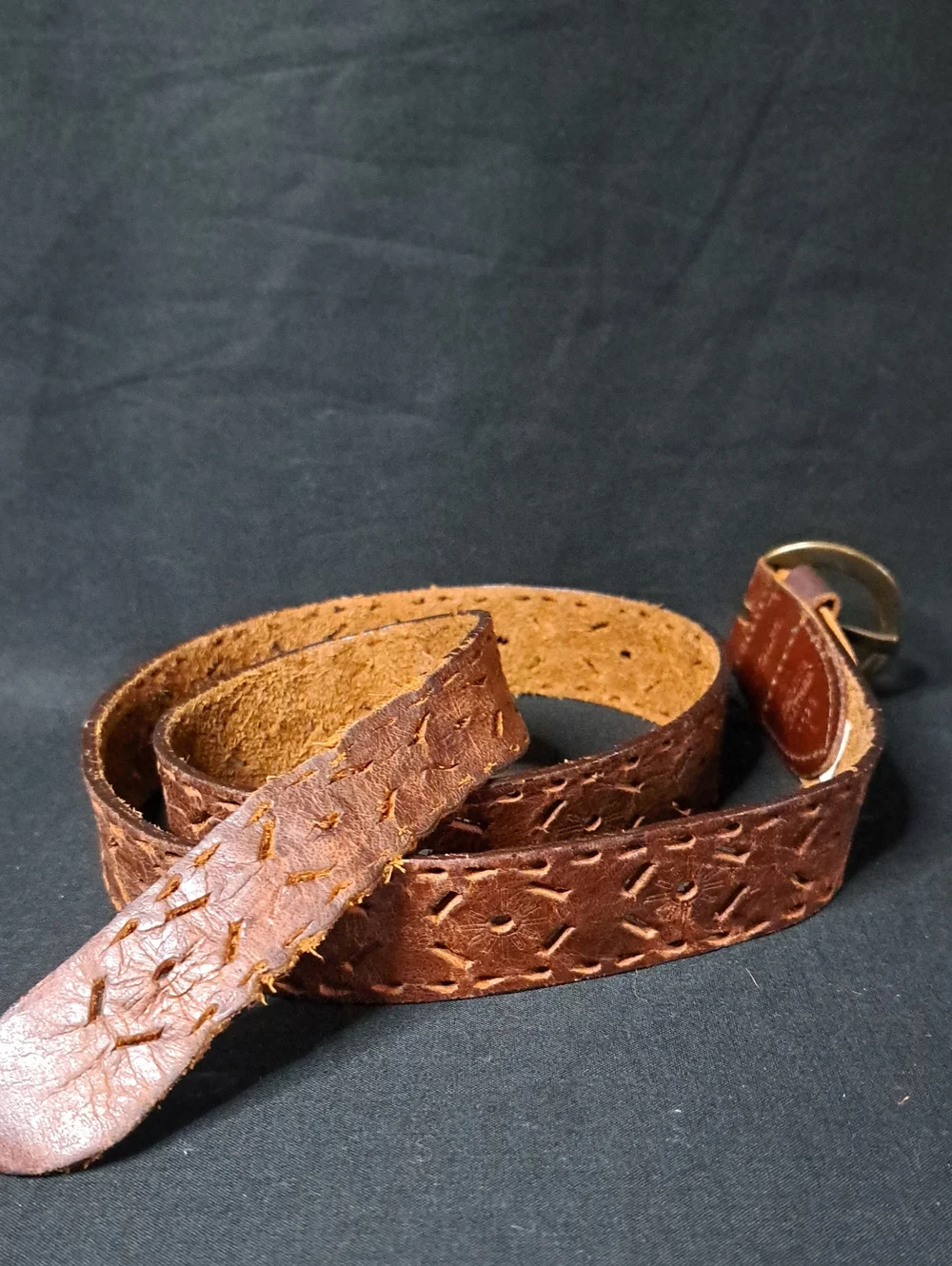 Rolfs Leather Belt Sz L